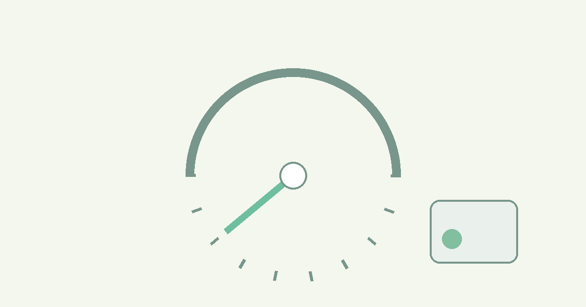 湿度センサーの誤差を示すメーター