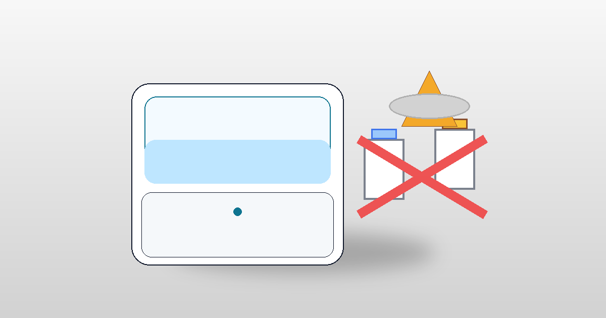 混ぜるな危険：ボトル同士の大きなバツ印と警告のイメージ