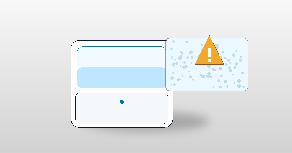 湿度が上がりすぎ：ゲージ高・結露・警告のイメージ