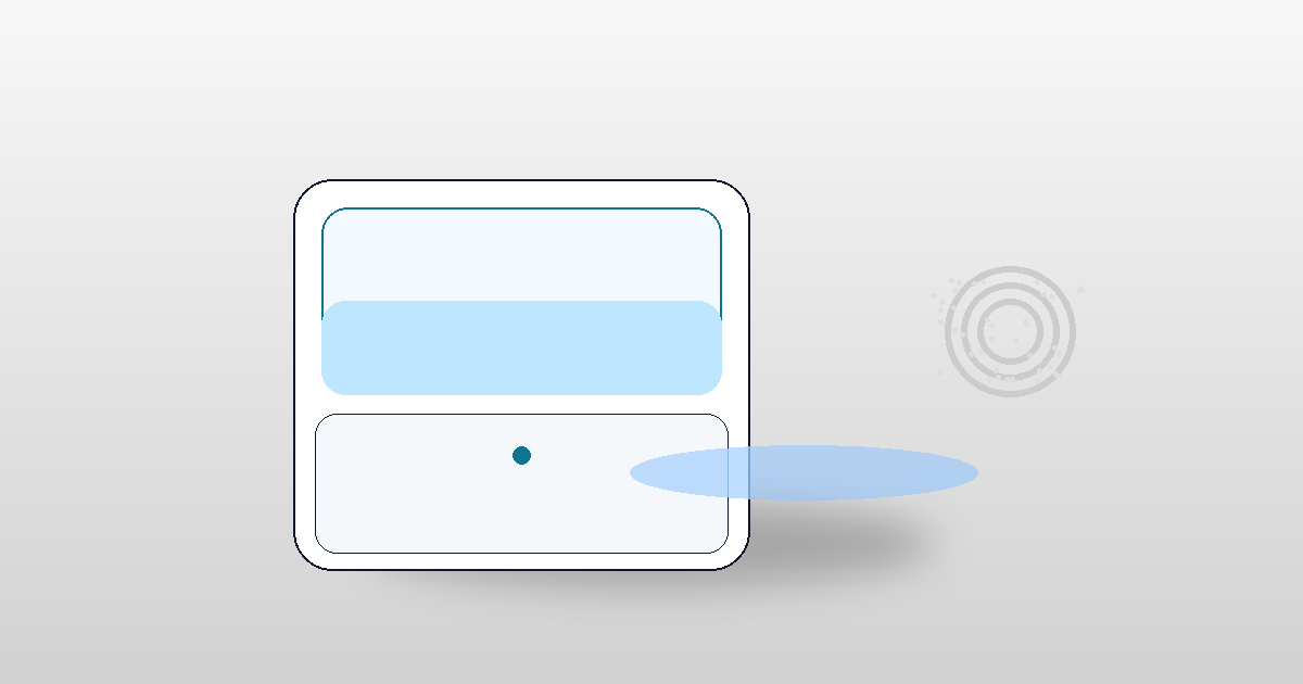 超音波式：床濡れと白い粉のイメージ