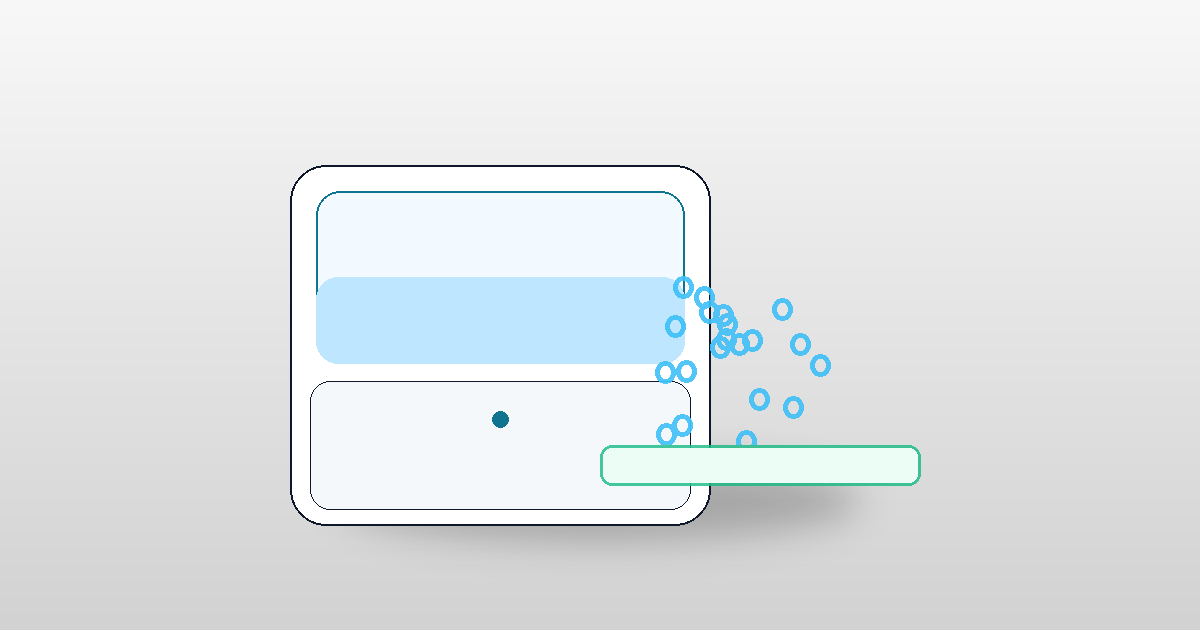 ミストで床が濡れる：落ちる水滴と受け皿のイメージ