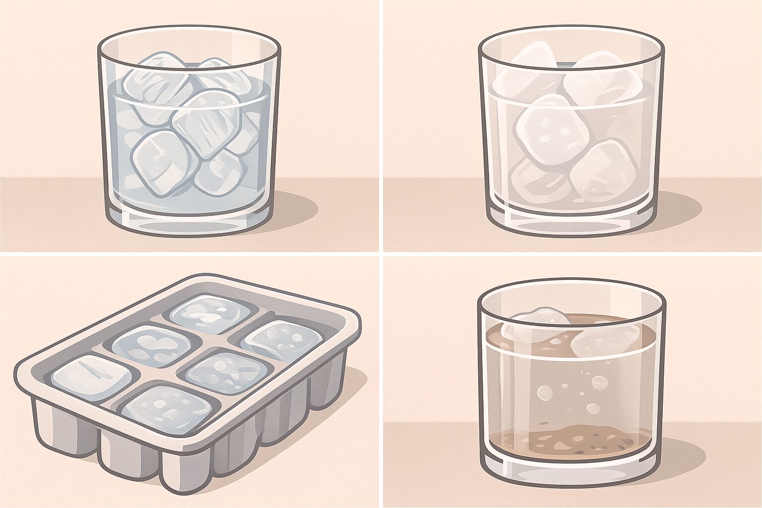 水質と氷の見た目の違い